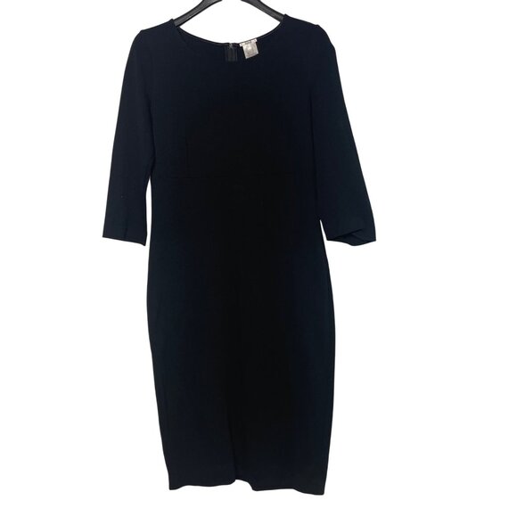 Wolford Midi Sheath Dress Sz 12 Stretch Ponte Career Minimalist Quiet Luxury - Picture 1 of 6